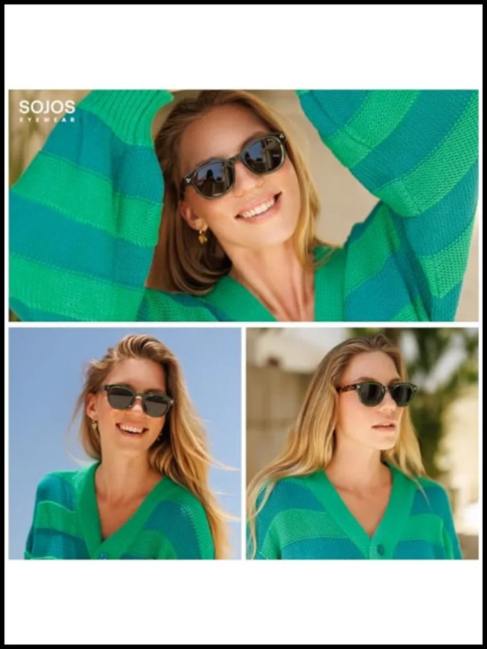 Retro Polarized Sunglasses with UV Protection Acetate Frame